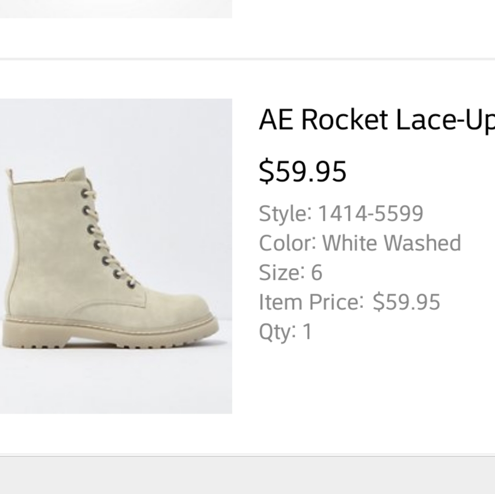 White combat boots
